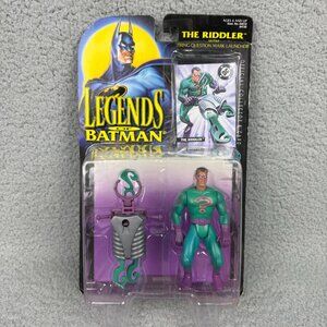 The Riddler with Firing Question Mark Launcher Legends Of Batman 1995 Kenner